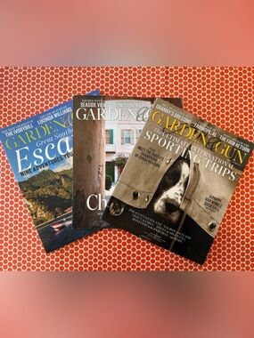 Garden & Gun Magazine Lot - 3 total magazines